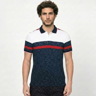 Bumchums 2047 Men's Stripe Polo T-Shirt Pack Of 1