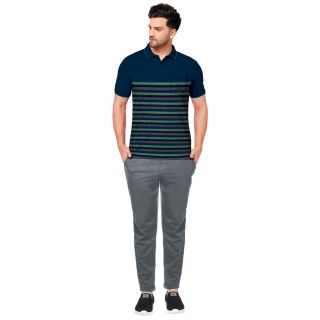 Bumchums 2068 Men's Stripe Polo T-Shirt Assorted Pack Of 1
