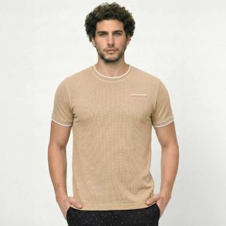 Bumchums CREW NECK 2078 Men’s T-Shirt | Soft Jacquard Fabric | Modern Fit Casual Tee
