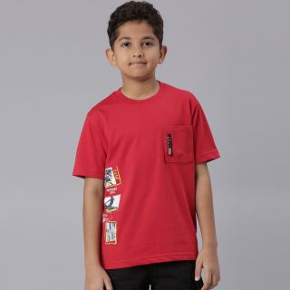 Bumchums Junior’s Round Neck Half Sleeves Printed T-shirt in Single Jersey Fabric for a Softer Feel