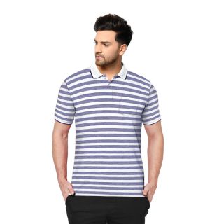 Bumchums STRIPE 2070 Men’s Polo T-Shirt | Cotton Rich breathable fabric | Modern Fit Half Sleeve