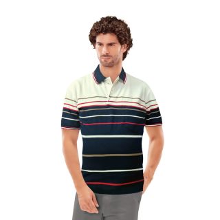 Bumchums STRIPE 2083 Men’s Polo T-Shirt | Dual Tone Birds Eye Fabric | Modern Fit Casual Wear