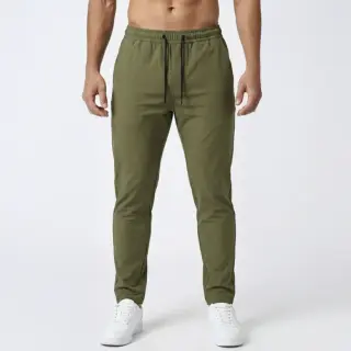 Bumchums 2043 Men’s Cotton Linen Relaxed Fit Lounger with Zip Pockets