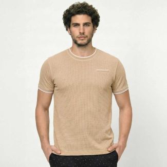Bumchums CREW NECK 2078 Men’s T-Shirt | Soft Jacquard Fabric | Modern Fit Casual Tee