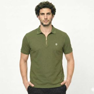 Bumchums CREW NECK 2080 Men’s T-Shirt | Honeycombed Pique fabric | Zip Polo Neck Modern Fit