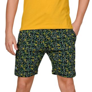 T.T. Men Cool Printed Shorts Pack Of 2 Yellow::Black 95cm/XL / yELLOW::BLACK